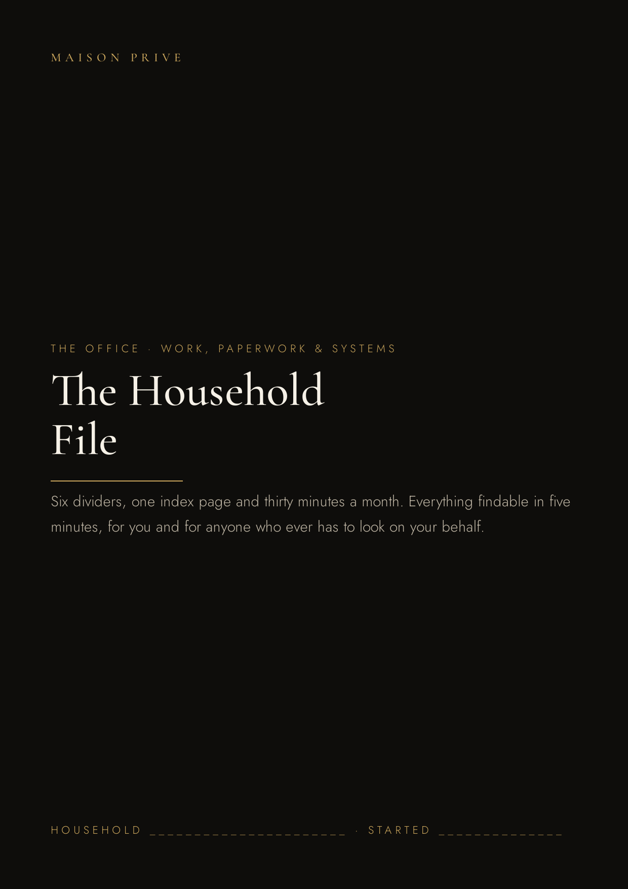 The Household File